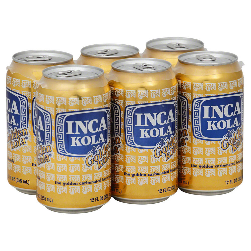 Inca Kola The Golden Kola Carbonated Beverage 12 oz Cans, 6 pk
