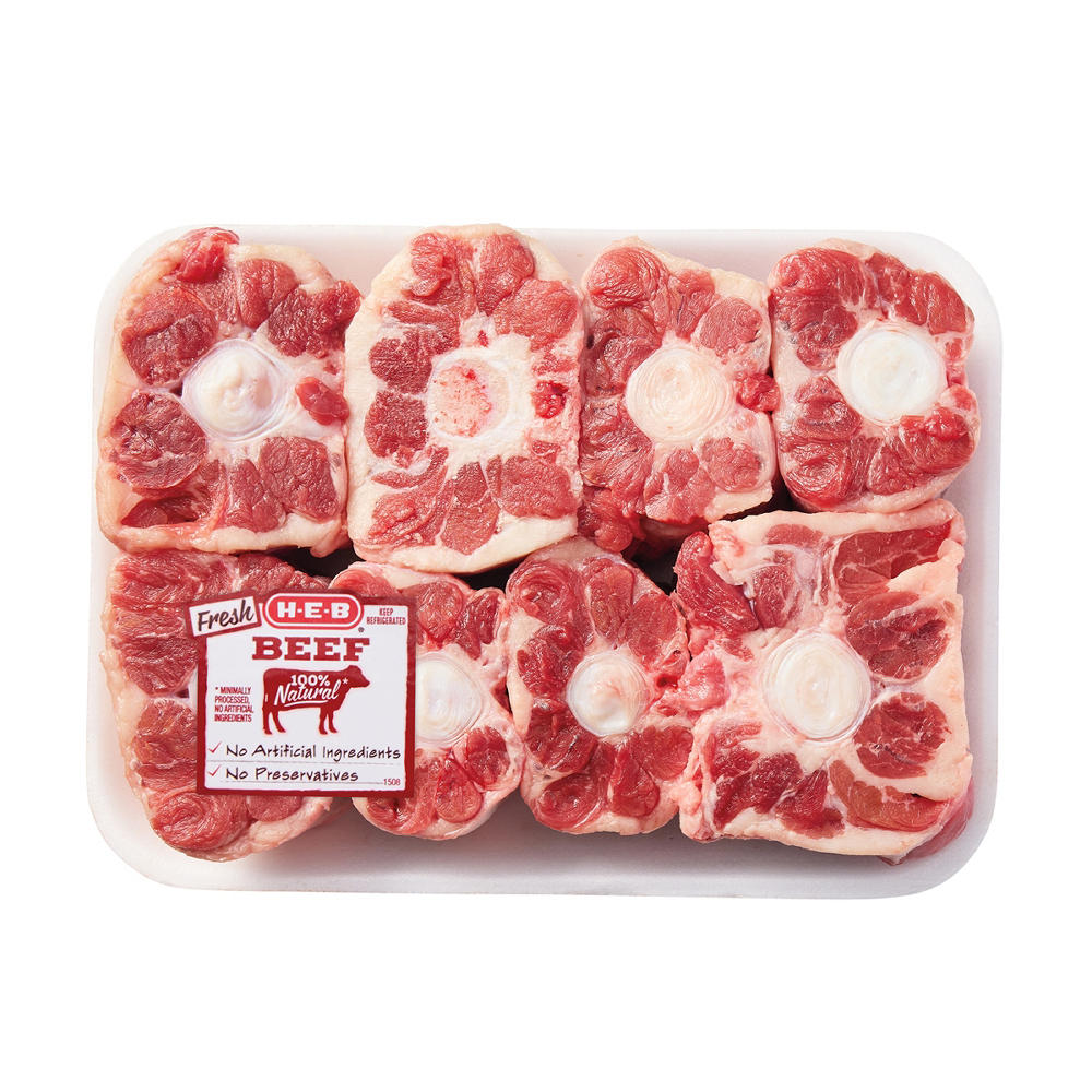 H-E-B Sliced Beef Oxtails, Avg. 1.9 lbs