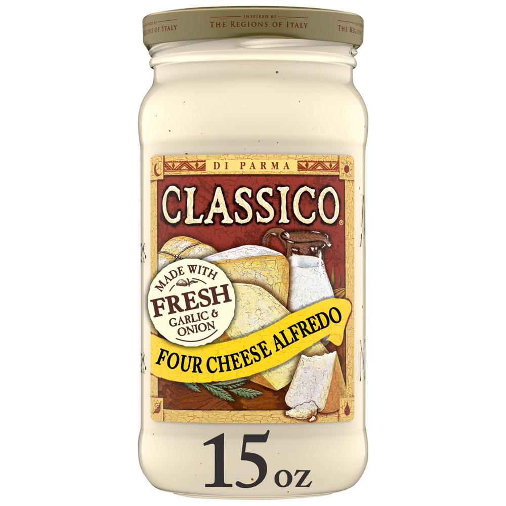 Classico Four Cheese Alfredo Pasta Sauce, 15 oz