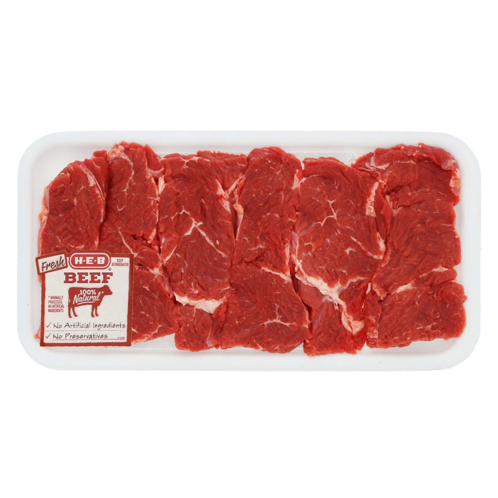 H-E-B Beef Chuck Shoulder Flanken Style Ribs Thin Boneless, Avg. 1.19 lbs