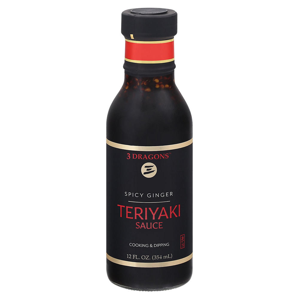 3 Dragons Spicy Ginger Teriyaki Sauce, 12 oz