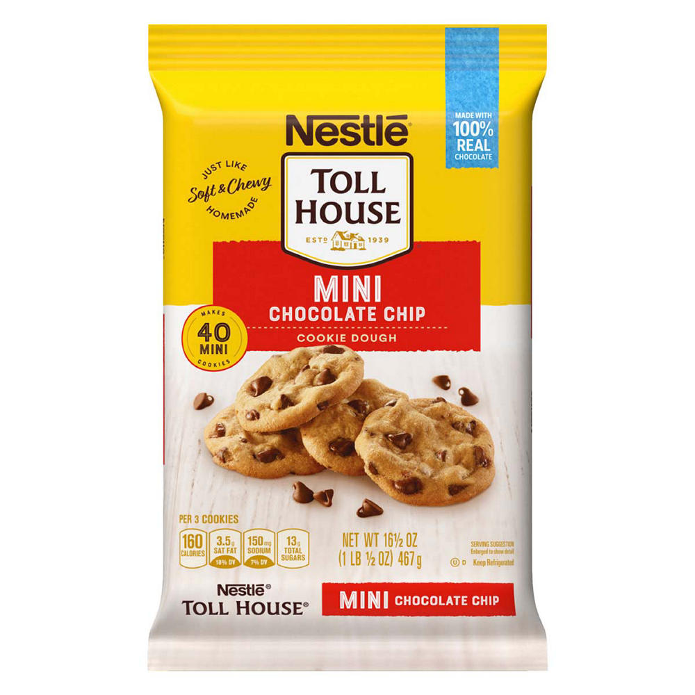 Nestle Toll House Mini Chocolate Chip Cookie Dough, 16.5 oz