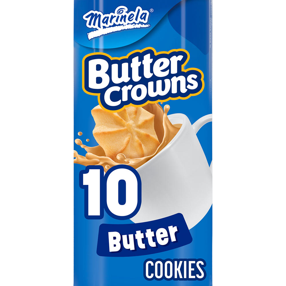 Marinela Butter Crowns Butter Flavored Cookies, 10 ct