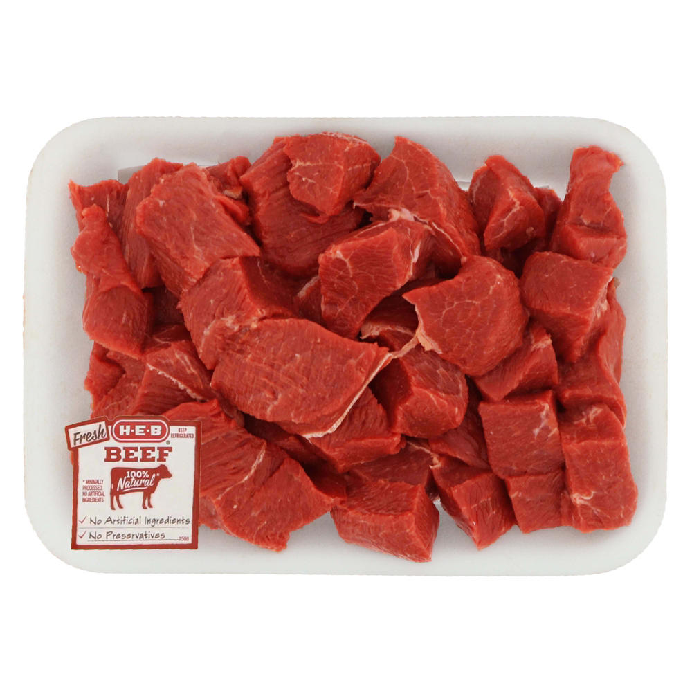 H-E-B Beef Sirloin for Stew, Avg. 1.23 lbs