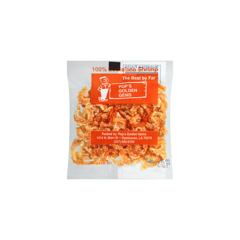 Pop's Golden Gems Dried Shrimp, 1.2 oz
