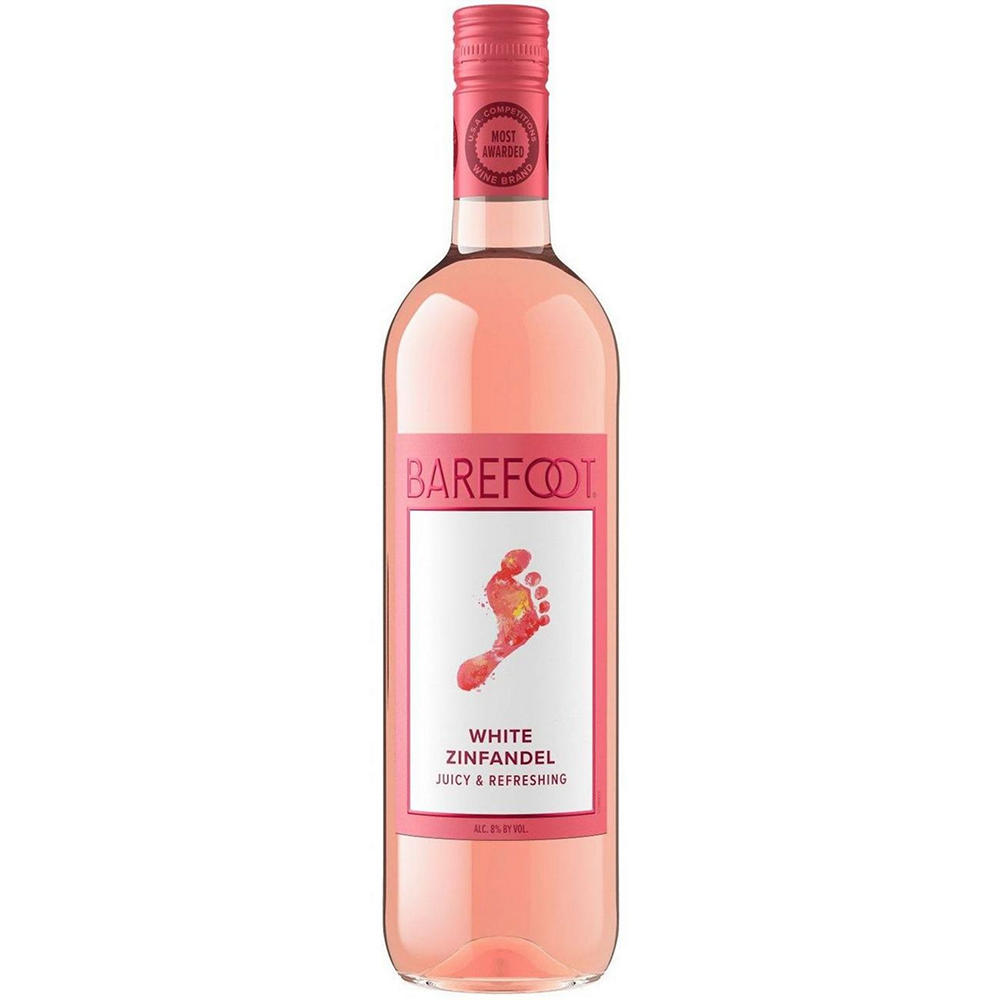 Barefoot White Zinfandel California Blush Wine, 750 mL