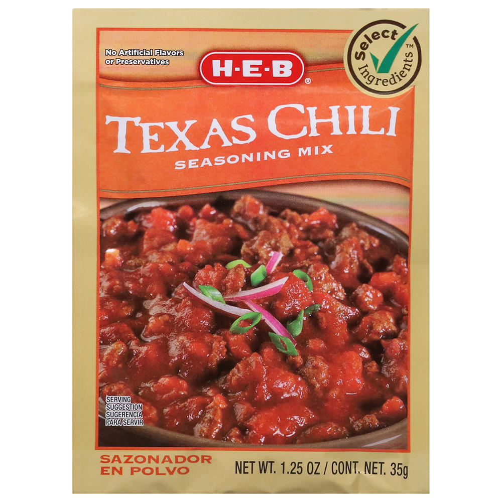 H-E-B Texas Chili Seasoning Mix, 1.25 oz