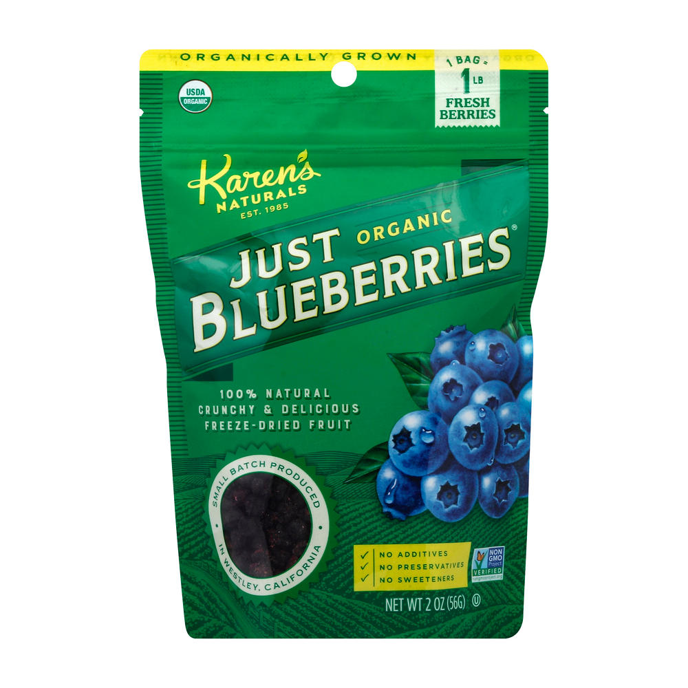 Karen's Naturals Organic Just Blueberries, 2 oz