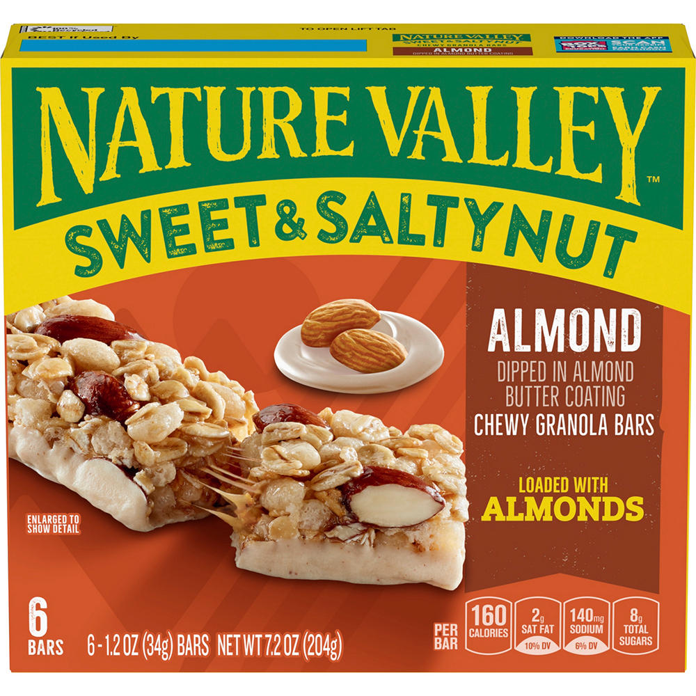 Nature Valley Almond Sweet & Salty Nut Granola Bars, 6 ct
