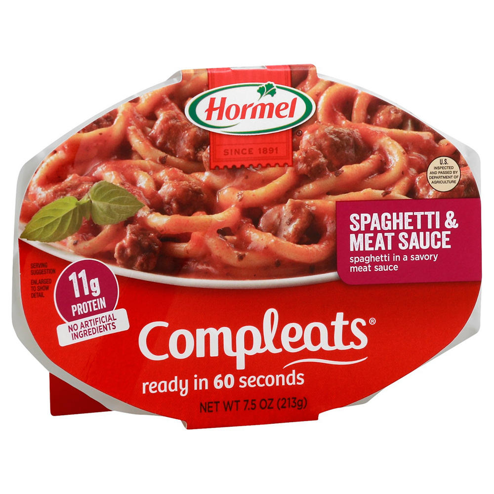 Hormel Compleats Homestyle Spaghetti & Meat Sauce, 7.5 oz