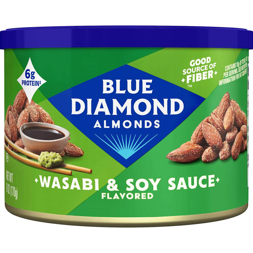Blue Diamond Wasabi & Soy Sauce Almonds, 6 oz