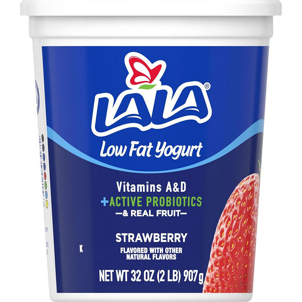 LALA Low Fat Yogurt - Strawberry, 32 oz