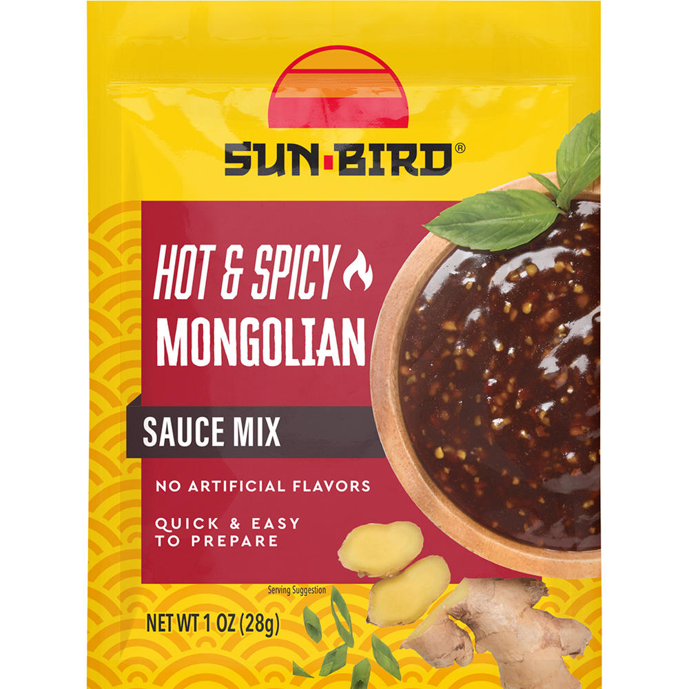 Sun-Bird Hot & Spicy Mongolian Sauce Mix, 1 oz