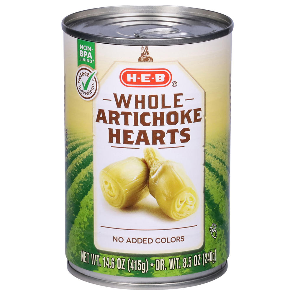 H-E-B Whole Artichoke Hearts, 14.6 oz