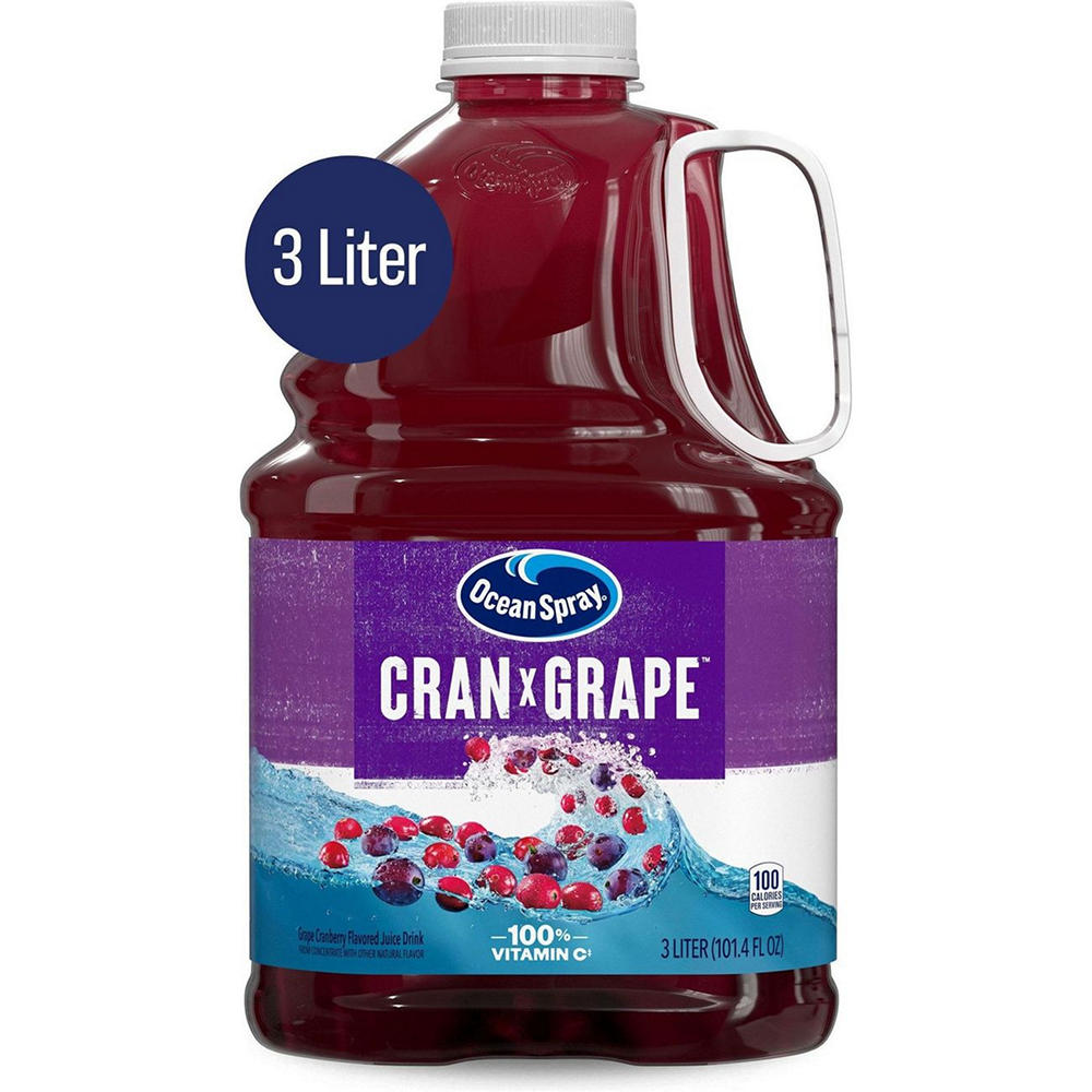 Ocean Spray Cran-Grape Cranberry Grape Juice Drink, 3 L