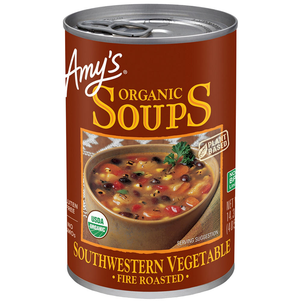 Amy's Organic Fire Roasted Southwestern Vegetable Soups, 14.3 oz