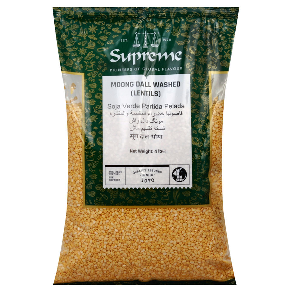 Supreme Moong Dall Washed Lentils, 4 lb