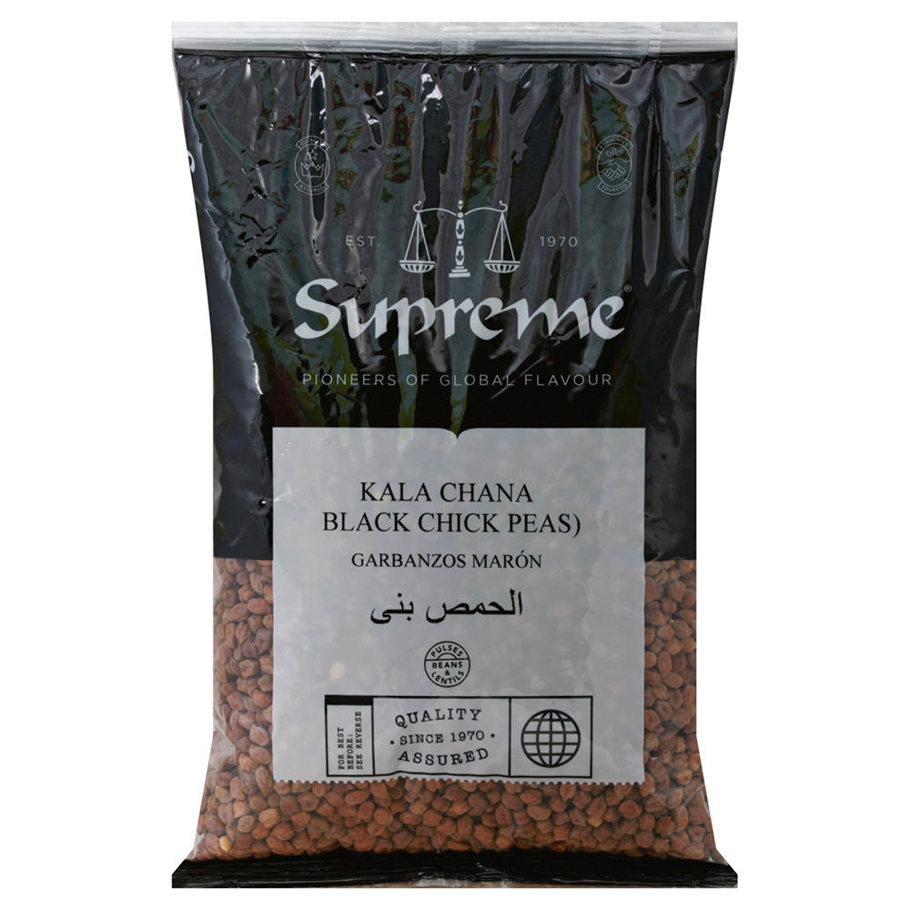 Supreme Kala Chana Black Chick Peas, 4 lb