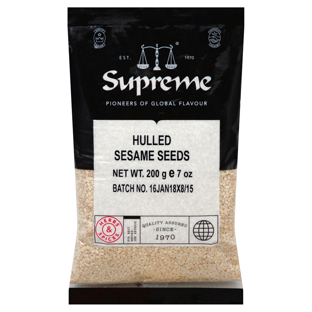 Supreme Hulled Sesame Seeds, 7 oz
