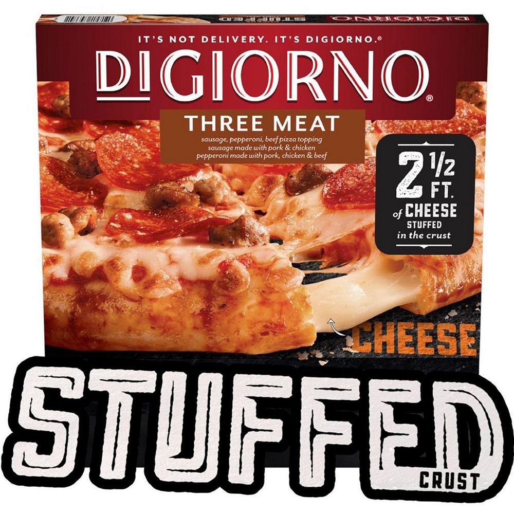 DiGiorno Three Meat Pizza Stuffed Crust Frozen Pizza, 1.5 lb