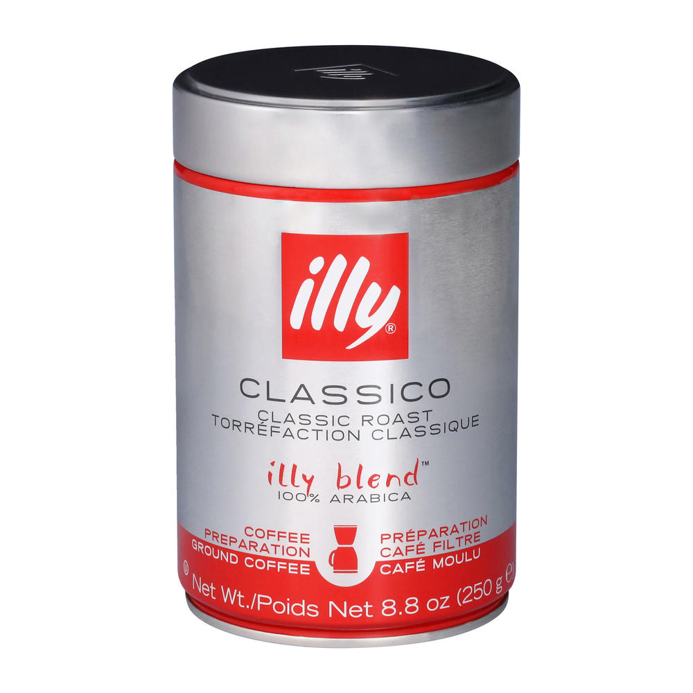 illy Classico Medium Classic Roast Ground Coffee, 8.8 oz