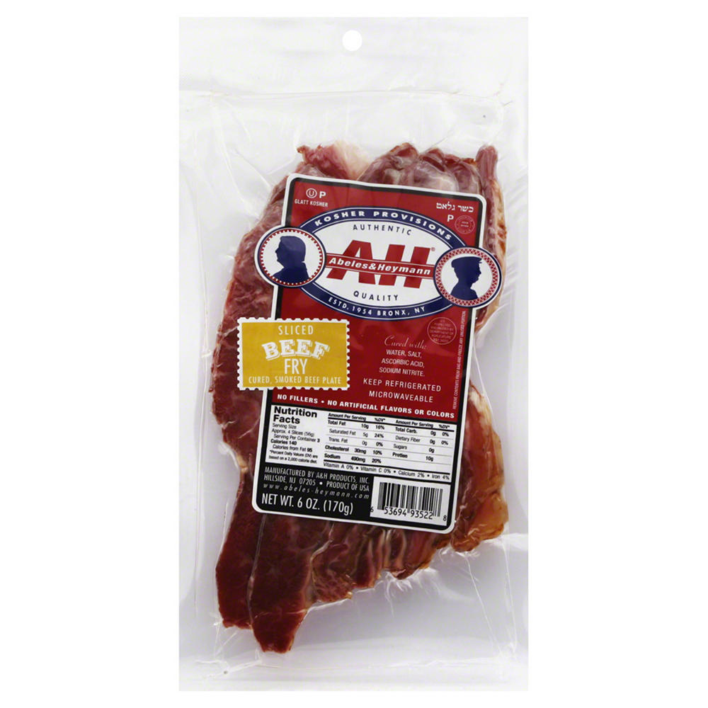 Abeles & Heymann Sliced Beef Fry, 6 oz
