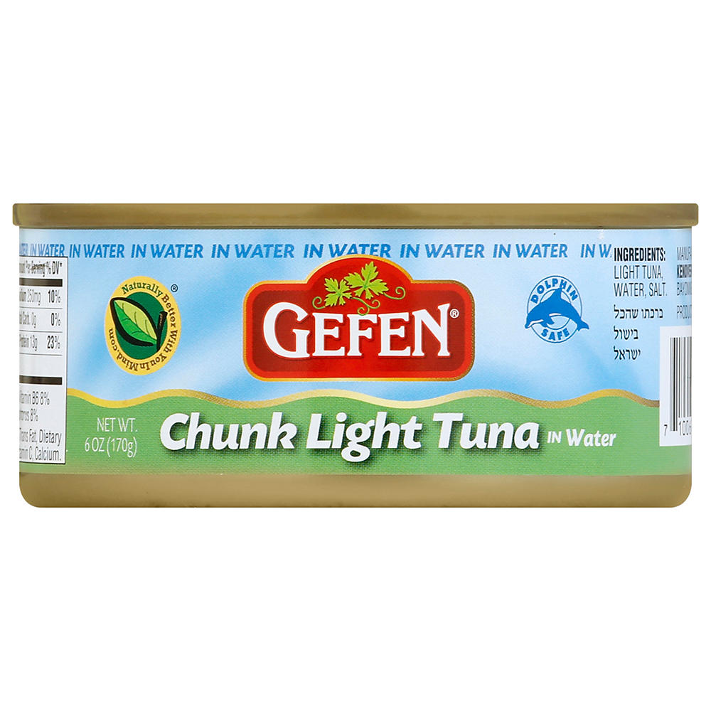 Gefen Kosher Chunk Light Tuna in Water, 6 oz