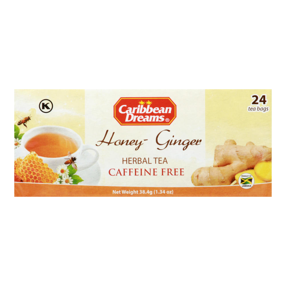 Caribbean Dreams Honey and Ginger Tea Bags, 24 ct