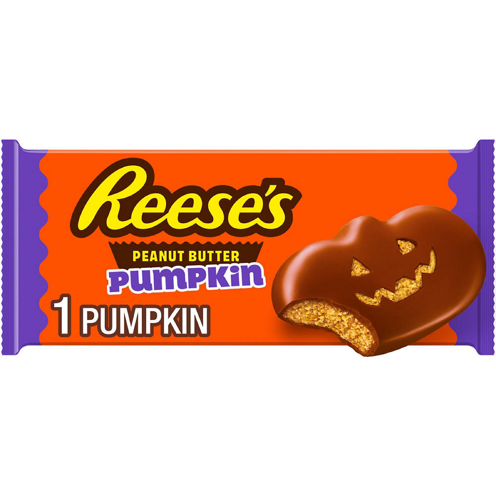 Reese's Milk Chocolate Peanut Butter Pumpkin Halloween Candy, 1.2 oz
