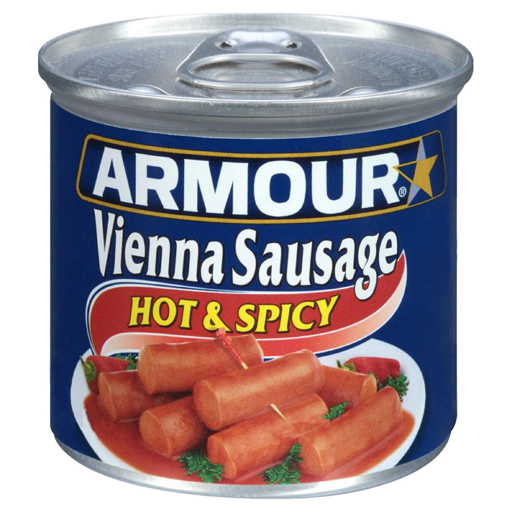 Armour Hot & Spicy Flavored Vienna Canned Sausage, 4.6 oz