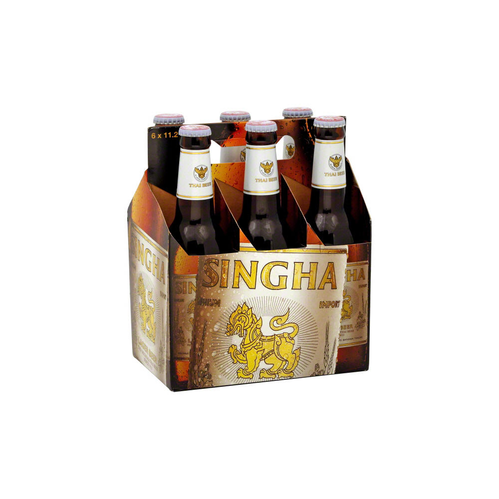 Singha Lager 6 pk Bottles, 11.2 oz