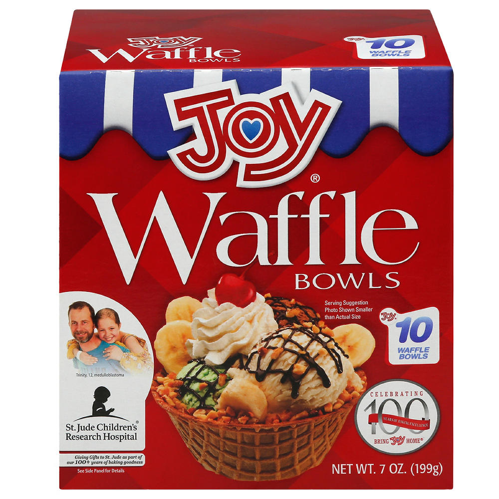 Joy Ice Cream Waffle Bowls, 10 ct