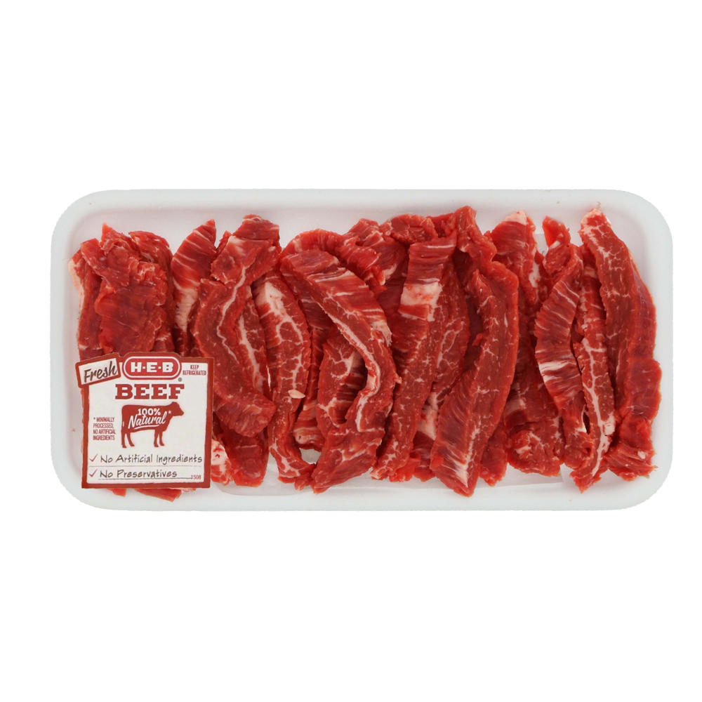 H-E-B Beef Flank Steak for Stir-Fry - USDA Select, Avg. 0.95 lb
