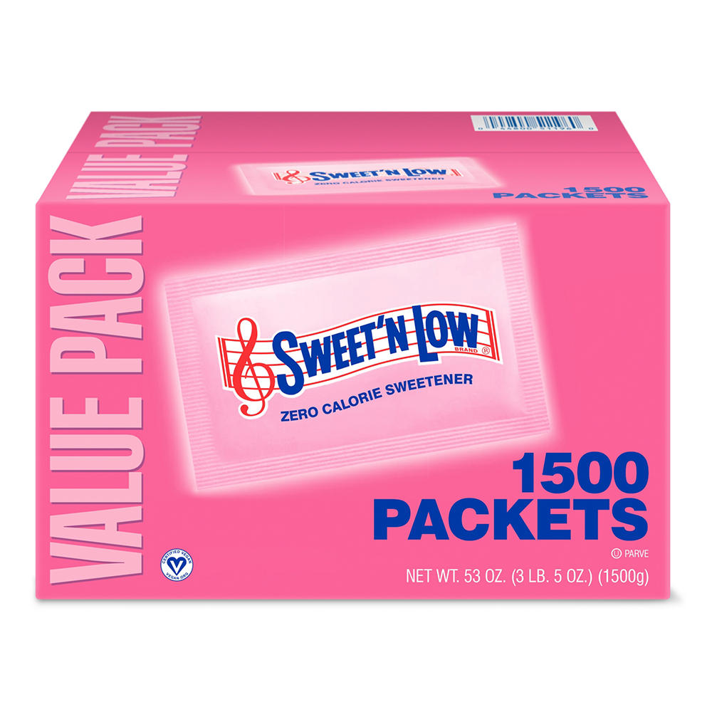 Sweet 'N Low Zero Calorie Sweetener Packets Value Pack, 1500 ct