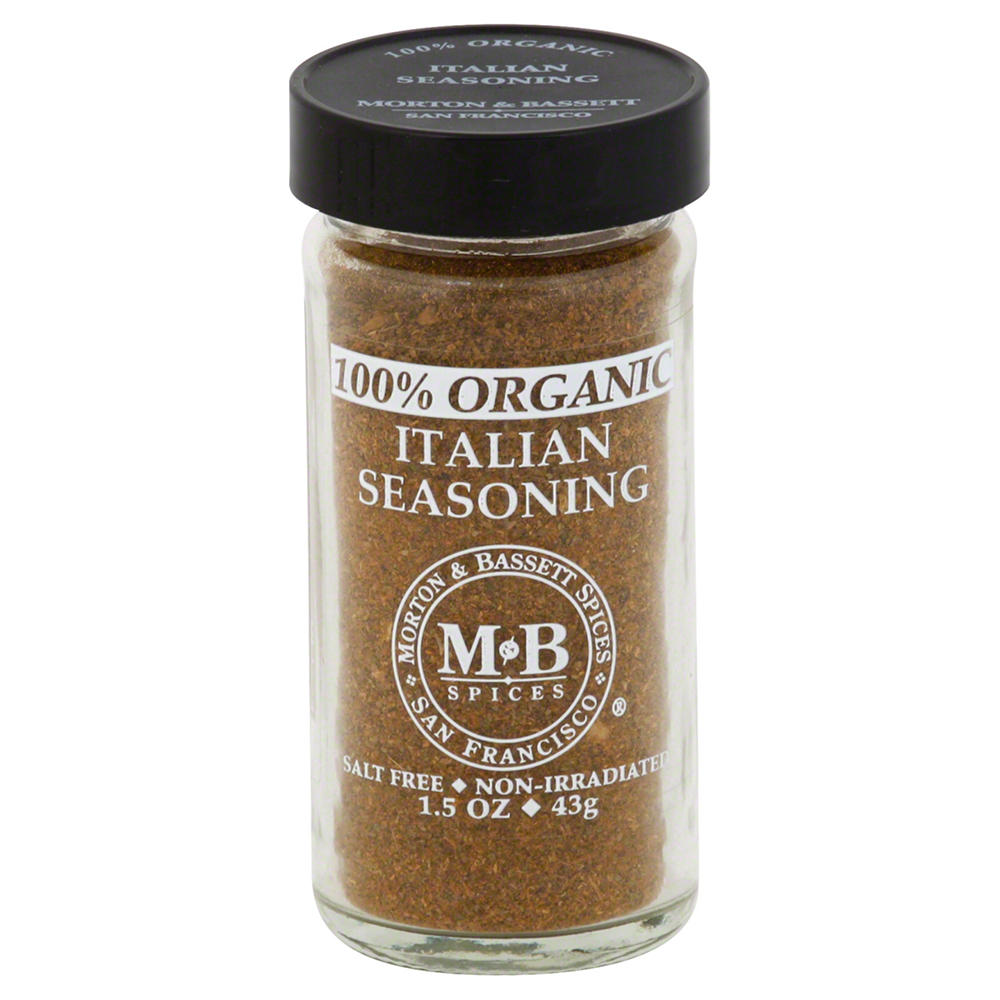 Morton & Bassett 100% Organic Italian Seasoning, 1.5 oz