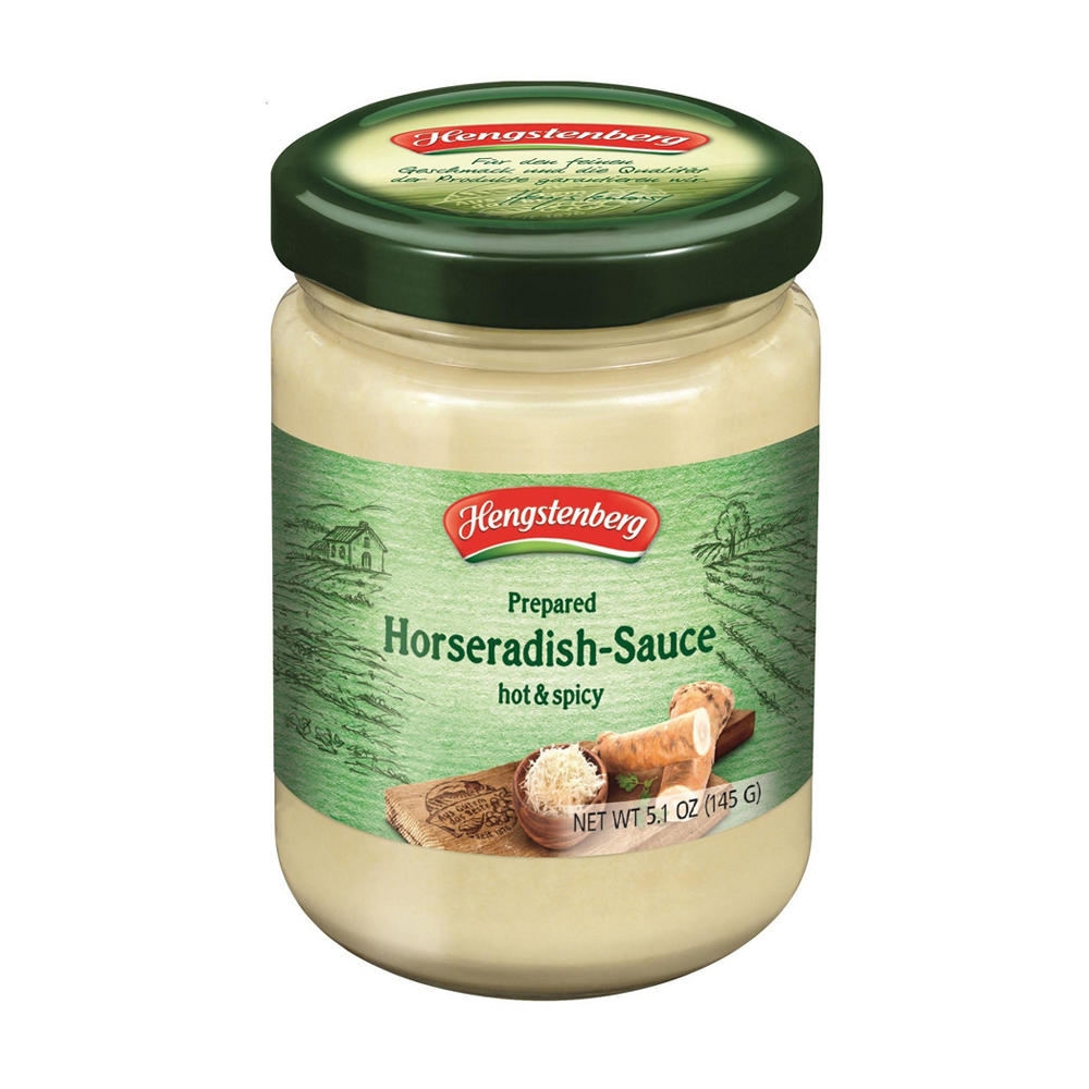 Hengstenberg Prepared Hot and Spicy Horseradish, 5.1 oz