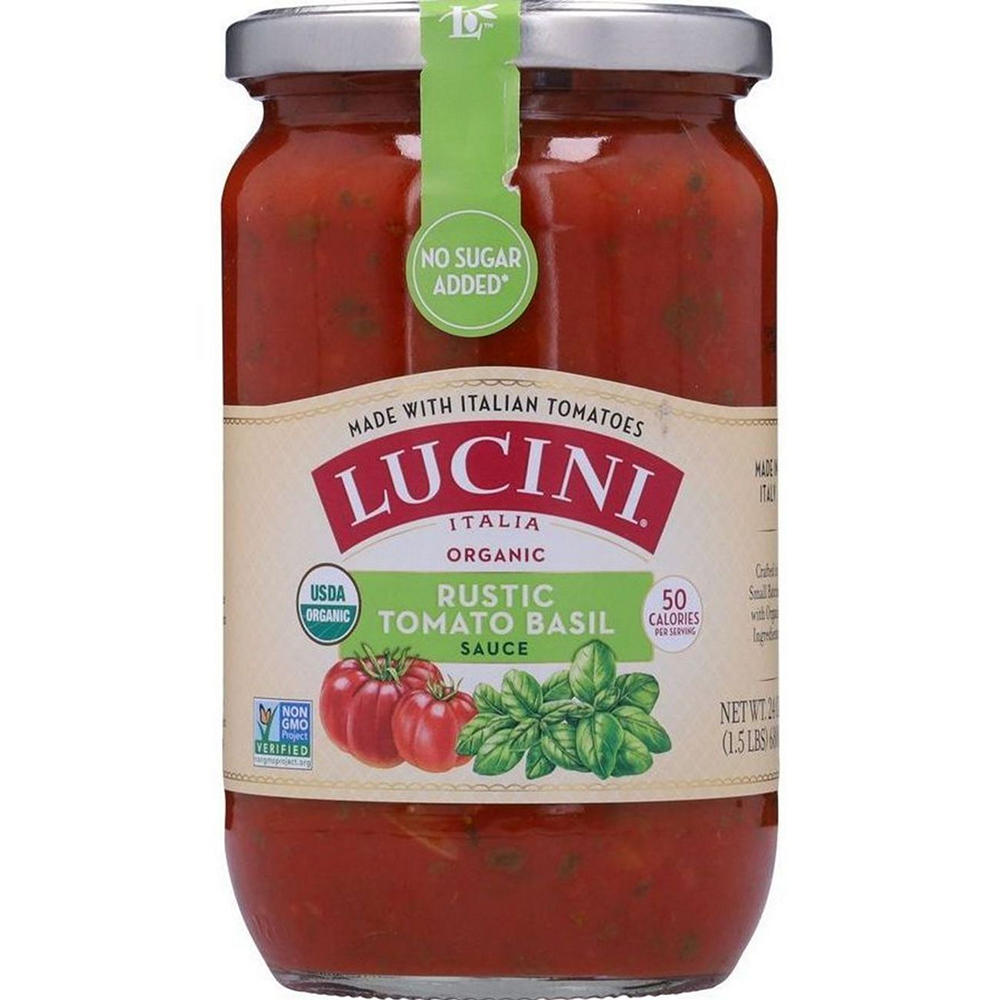 Lucini Organic Rustic Tomato Basil Sauce, 25.5 oz