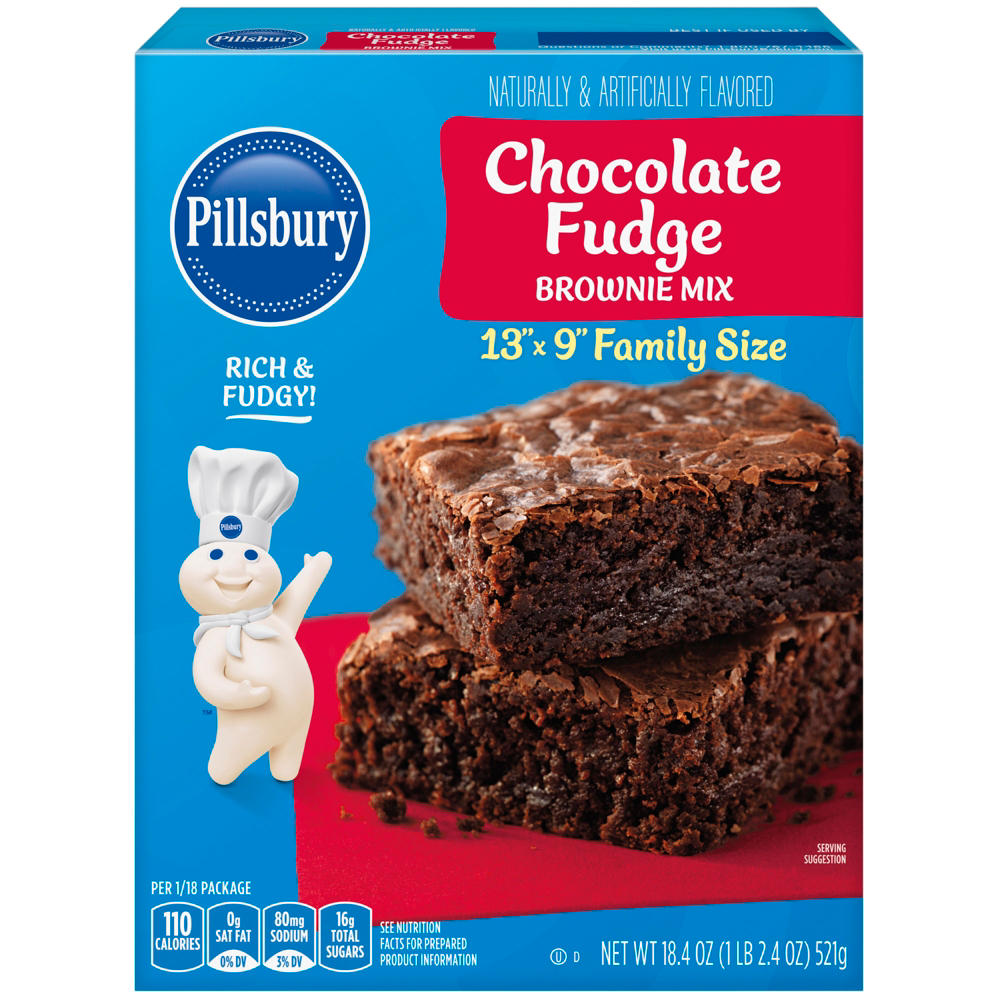 Pillsbury Chocolate Fudge Brownie Mix, 18.4 oz
