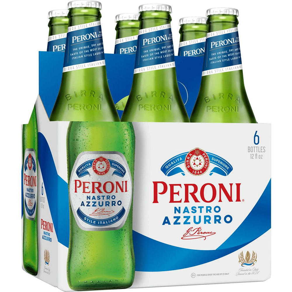 Peroni Italian Beer 6 pk Bottles, 11.2 oz