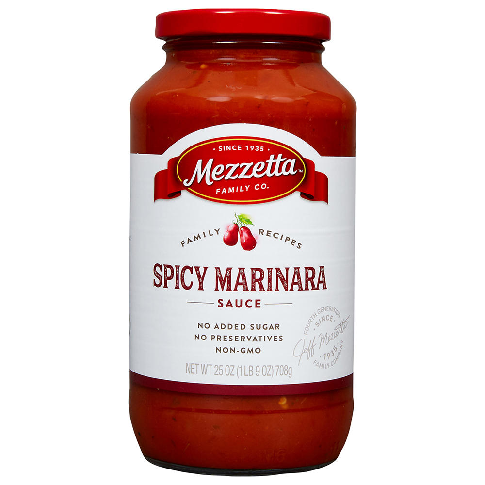 Mezzetta Family Recipes Spicy Marinara Pasta Sauce, 25 oz