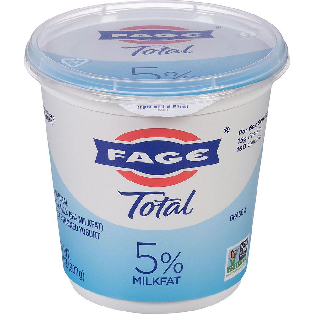 Fage Total 5% Plain Greek Yogurt, 32 oz