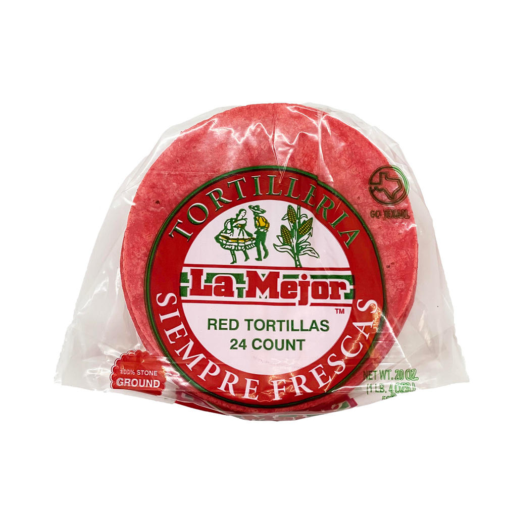 La Mejor Red Corn Tortillas, 24 ct