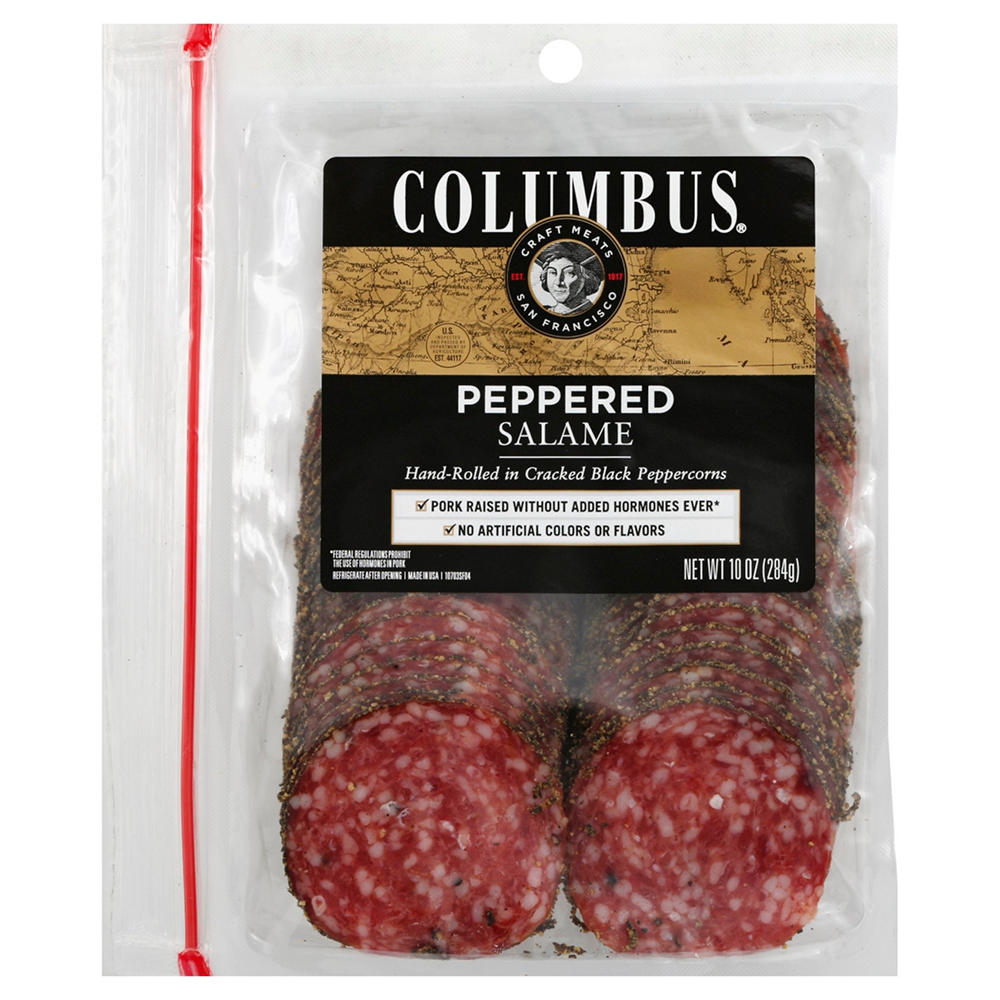 Columbus Salame, Peppered, 10 oz