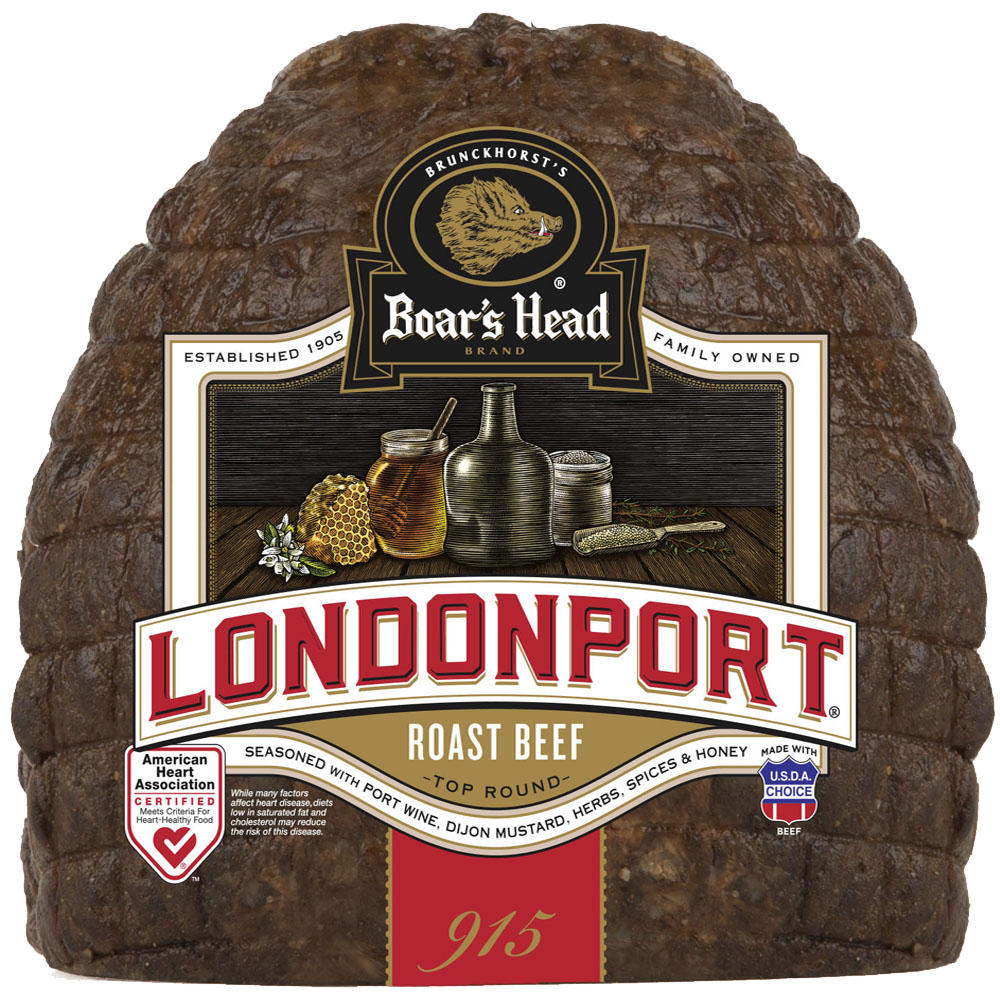 Boar's Head Londonport Top Round Roast Beef, Custom Sliced, lb