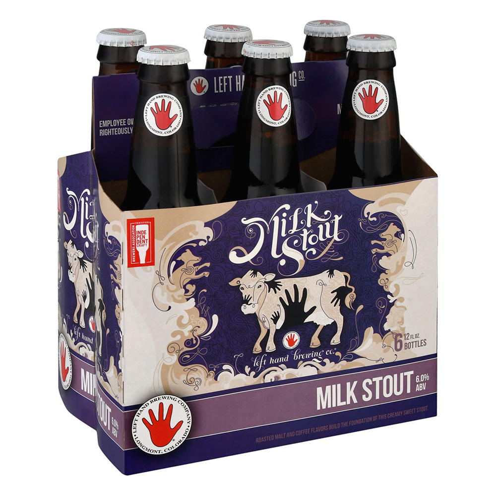 Left Hand Milk Stout Craft Beer 6 pk  Bottles, 12 oz