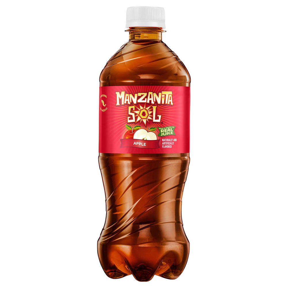 Manzanita Sol Apple Soda Soft Drink, 20 oz