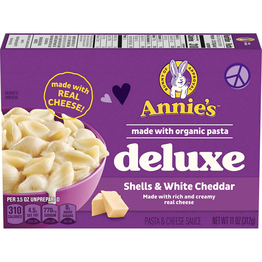 Annie's Deluxe Shells & White Cheddar Macaroni & Cheese, 11 oz