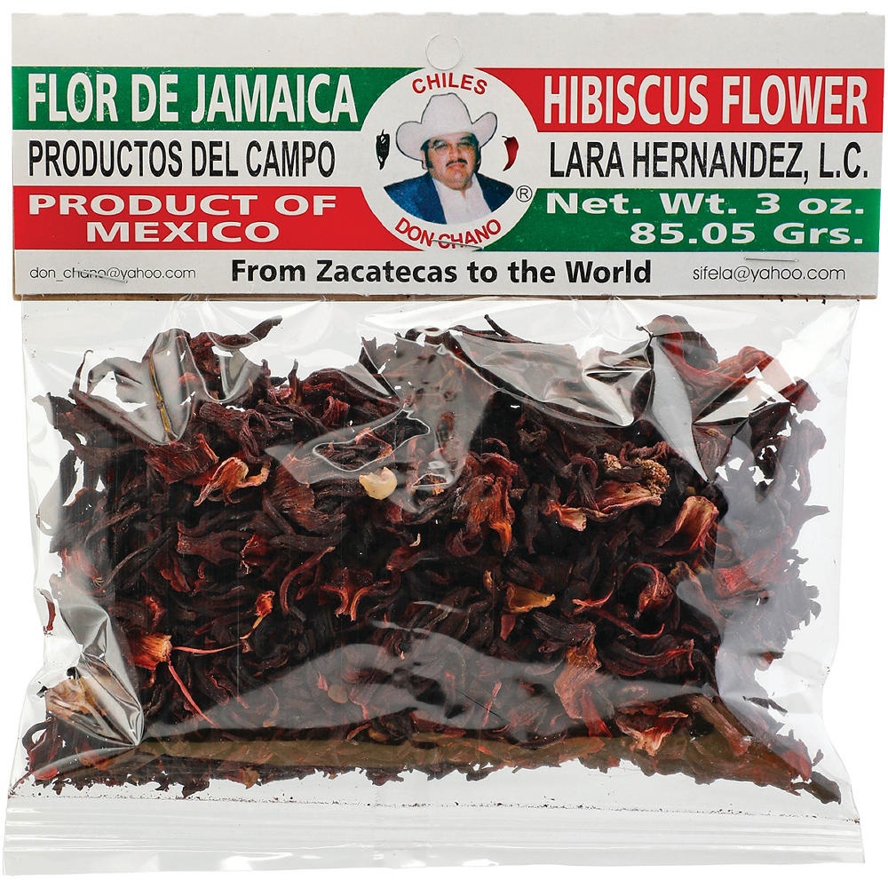 Productos del Campo Lara Hernandez Flor de Jamaica Hibiscus Flowers, 3 oz