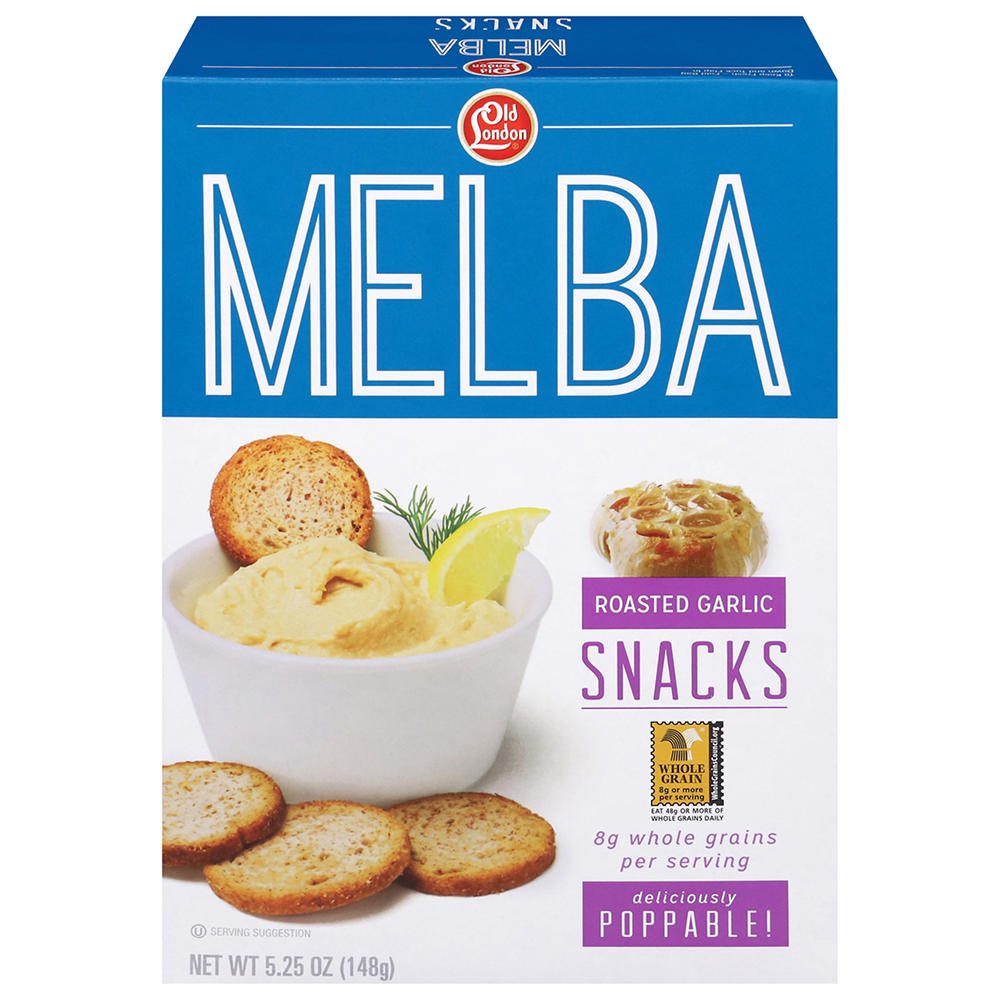 Old London Melba Roasted Garlic Snacks, 5.25 oz