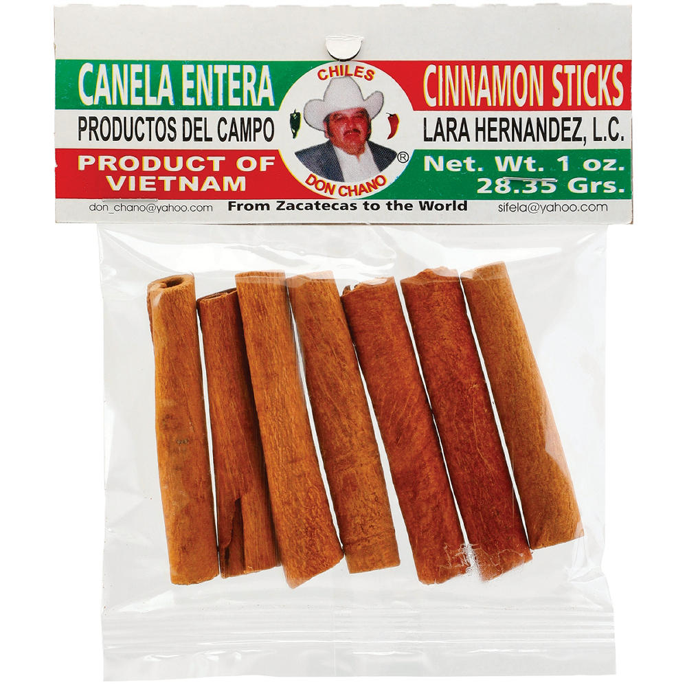 Chiles Don Chano Canela Entera Whole Cinnamon Sticks, 1 oz